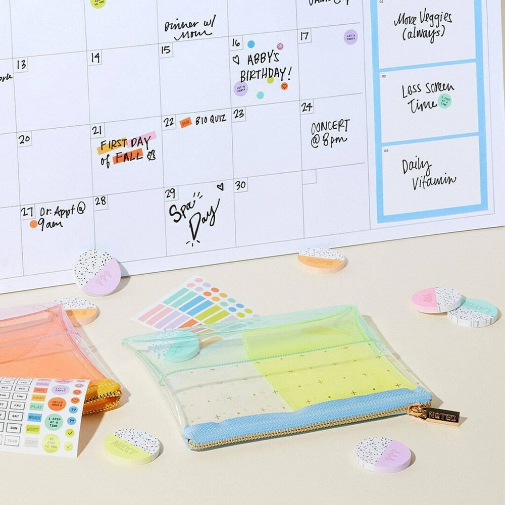 slide 8 of 8, Post-it 3pk Round Page Markers Yellow/Mint/Blue, 3 ct