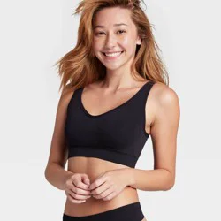 Jockey Generation™ Women's Seamfree® Back Smoothing Bralette - Black S: Wireless, Knit, Microfiber