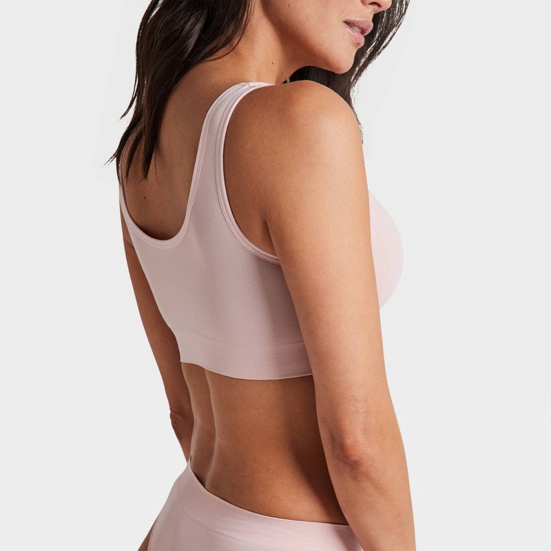 slide 2 of 3, Jockey Generation™ Women's Seamfree® Back Smoothing Bralette - Pink Haze XL: Wireless Knit Pullover, 1 ct
