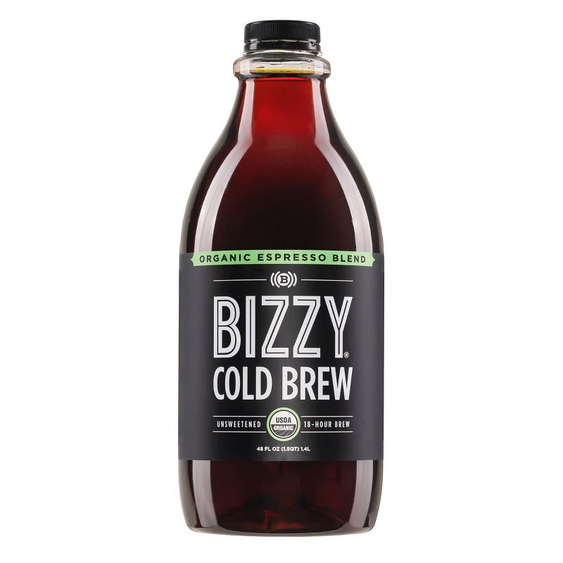 slide 1 of 5, Bizzy Organic Espresso Blend Unsweetened Cold Brew Coffee - 48 fl oz, 48 fl oz