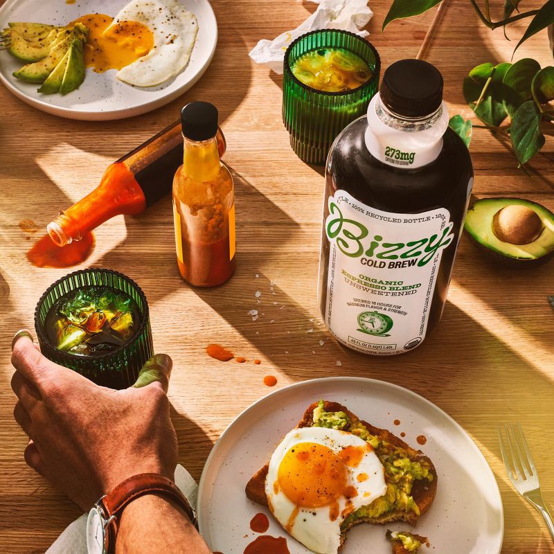 slide 5 of 5, Bizzy Organic Espresso Blend Unsweetened Cold Brew Coffee - 48 fl oz, 48 fl oz