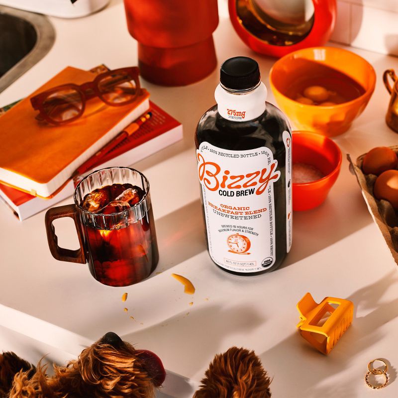slide 5 of 5, Bizzy Organic Breakfast Blend Unsweetened Cold Brew Coffee - 48 fl oz, 48 fl oz