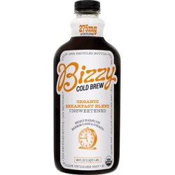 Bizzy Organic Breakfast Blend Unsweetened Cold Brew Coffee - 48 fl oz