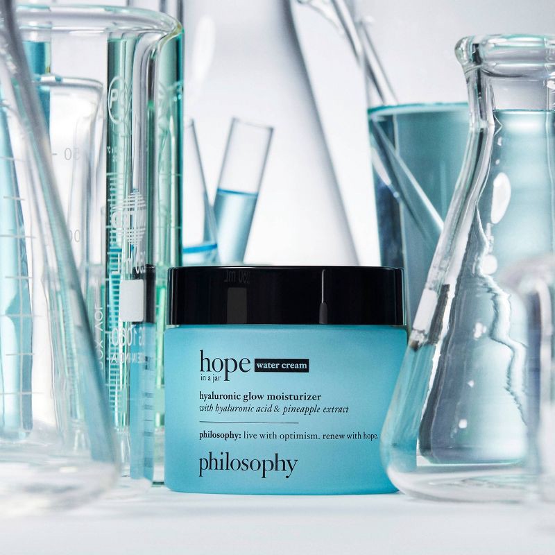 slide 8 of 8, philosophy Hope In A Jar Water Cream Hyaluronic Glow Moisturizer - 2 fl oz - Ulta Beauty, 2 fl oz
