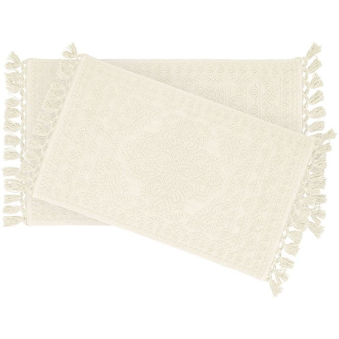 slide 1 of 1, French Connection Nellore Bath Rug Set - Ivory, 2 ct