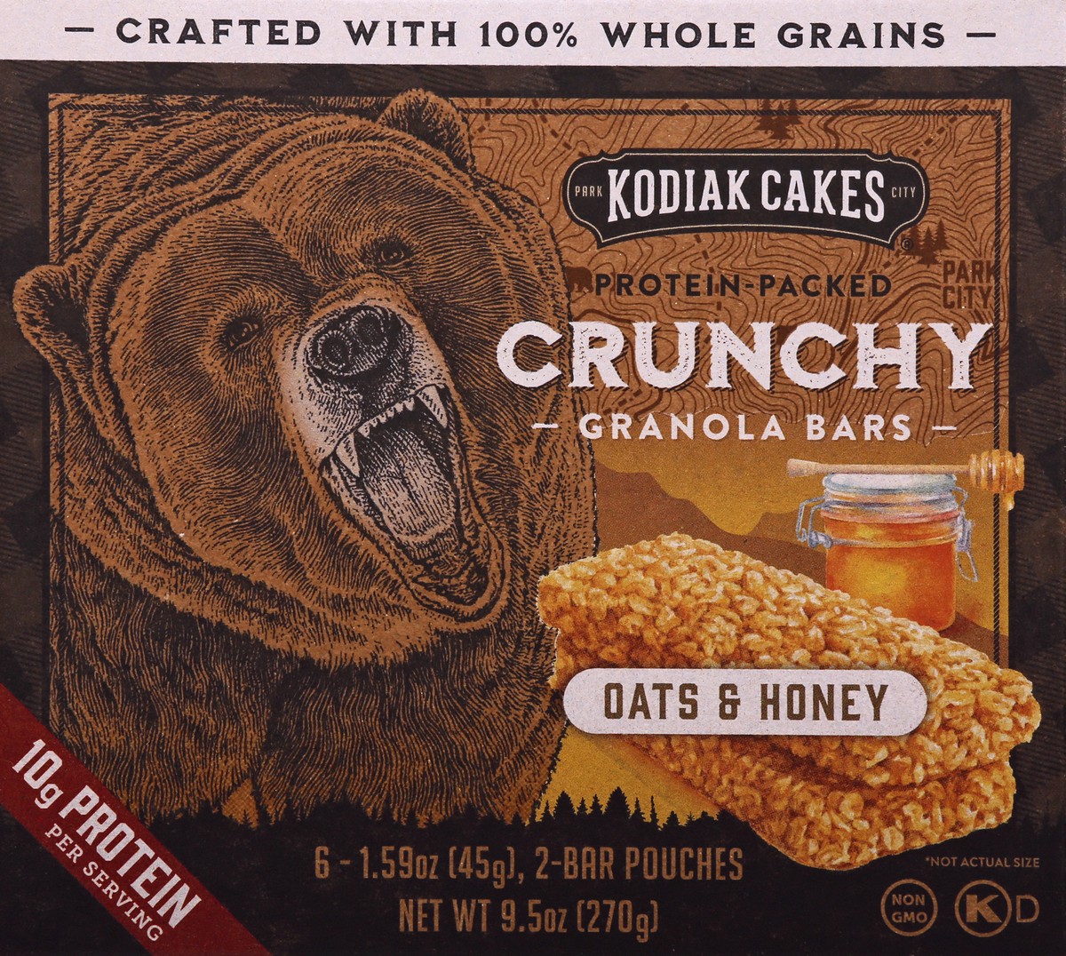 slide 2 of 12, Kodiak Cakes Oat Hny Granola Bars 6Ct, 6 ct; 1.59 oz