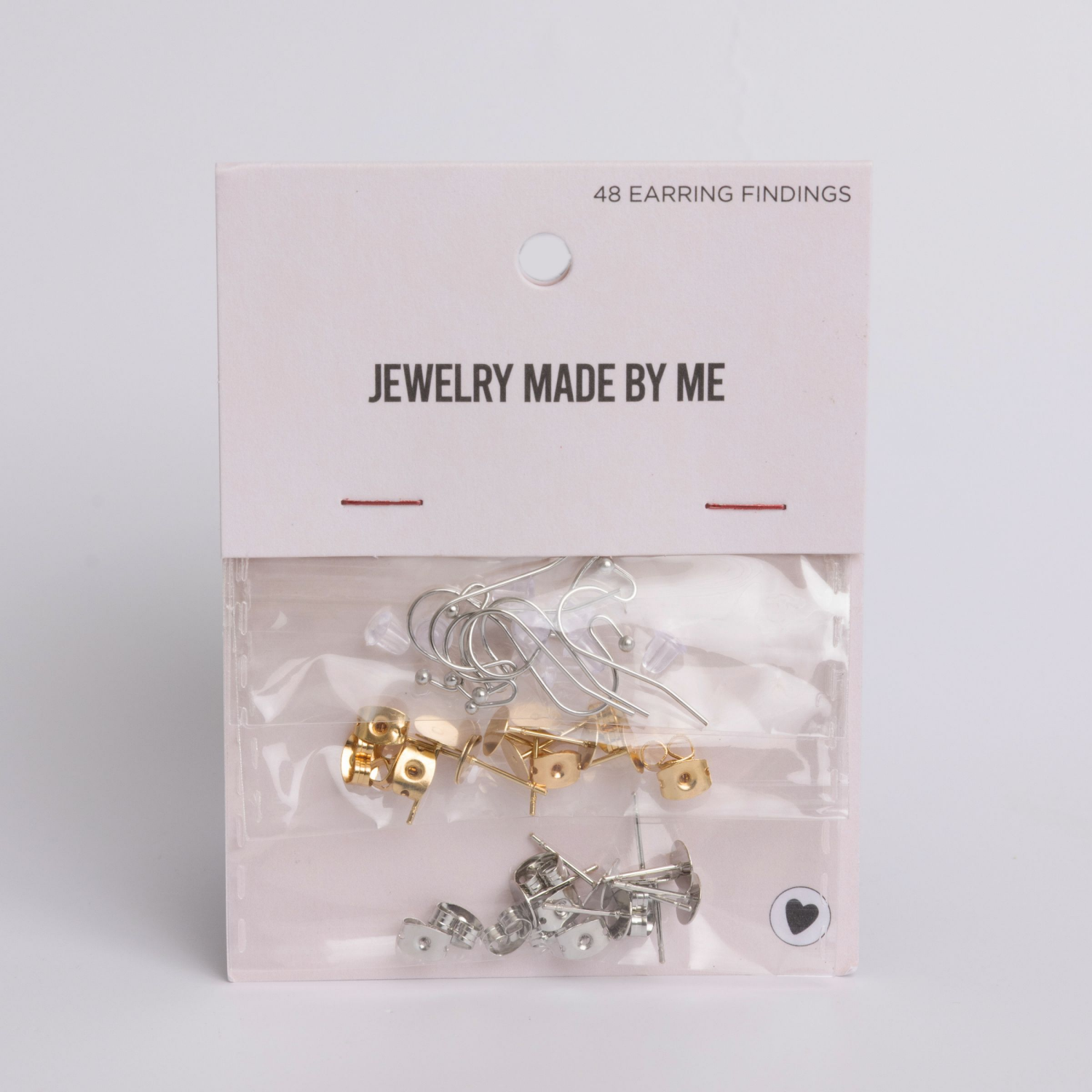 slide 1 of 2, Earring Findings Posts and Hooks 48pcs, 48 ct