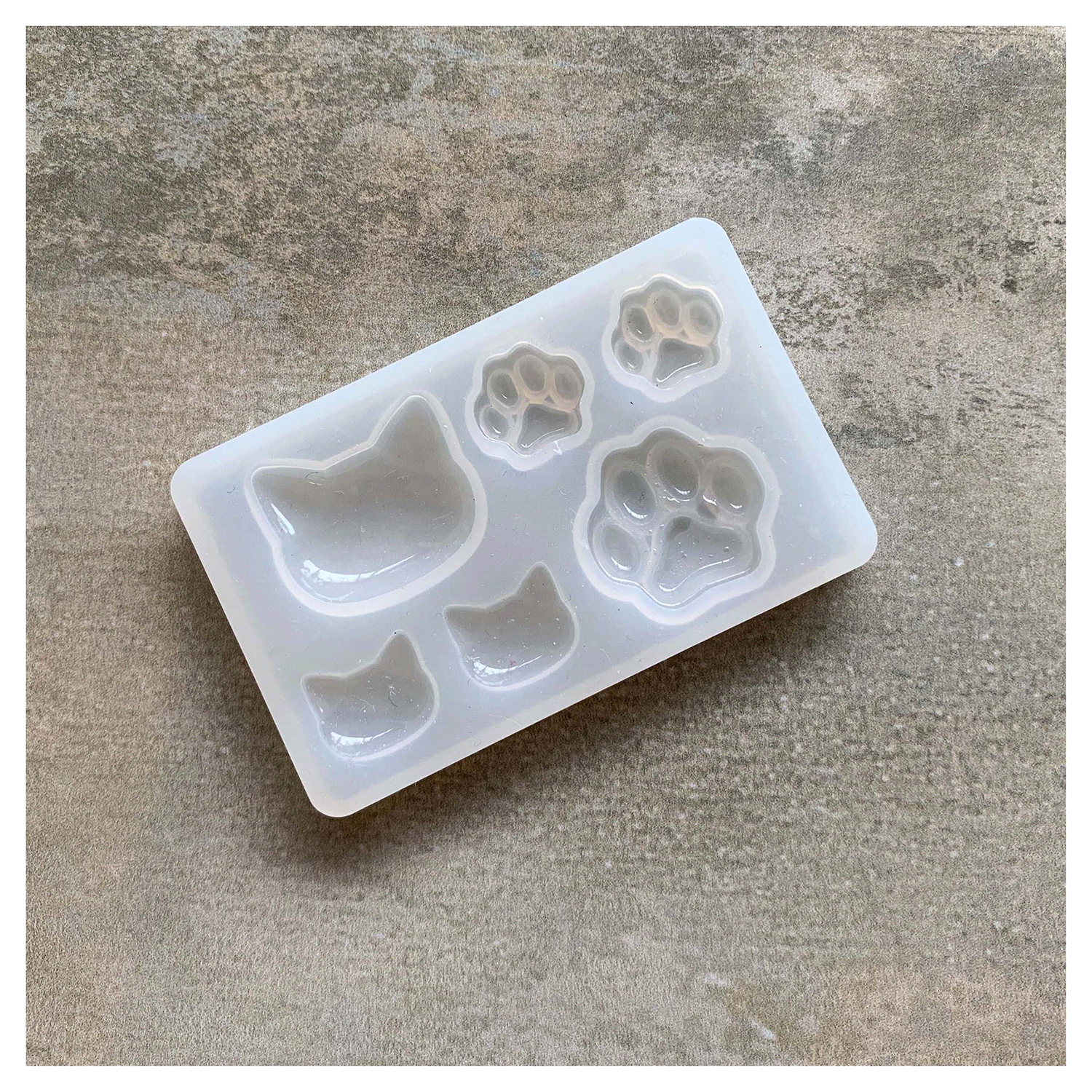 slide 2 of 2, Resin Craft by Me UV Resin Cat Dog Paw Silicone Mold, 1 ct