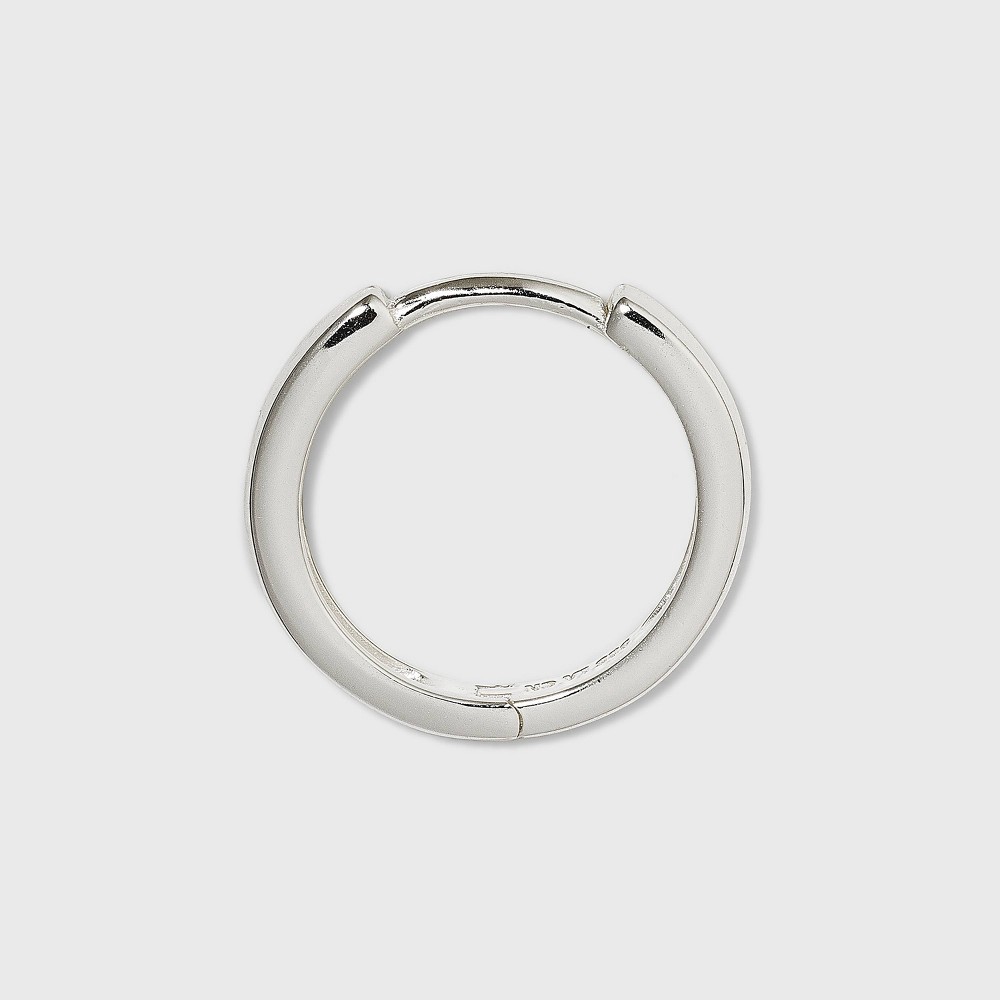 slide 2 of 2, Band Hoop Earrings - A New Day Silver, 1 ct