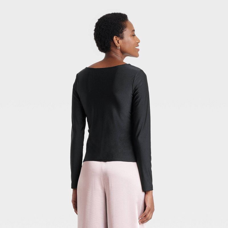 slide 7 of 13, 14K Gold Plated Tube Hoop Post Drop Earrings - A New Day™: Nickel-Free, 14K Gold Over Brass, 1 ct