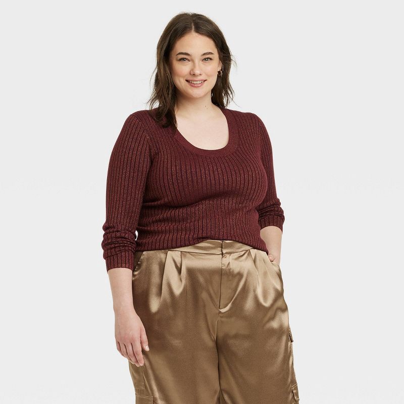 slide 9 of 13, 14K Gold Plated Tube Hoop Post Drop Earrings - A New Day™: Nickel-Free, 14K Gold Over Brass, 1 ct