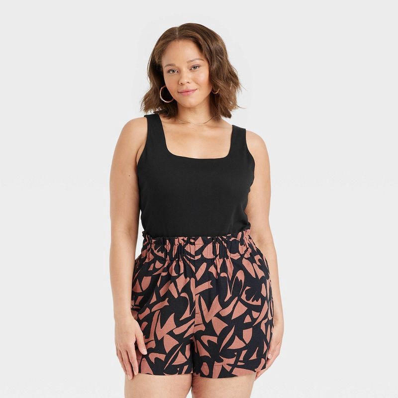 slide 5 of 9, 14K Gold Plated Herringbone Chain Necklace - A New Day™, 1 ct