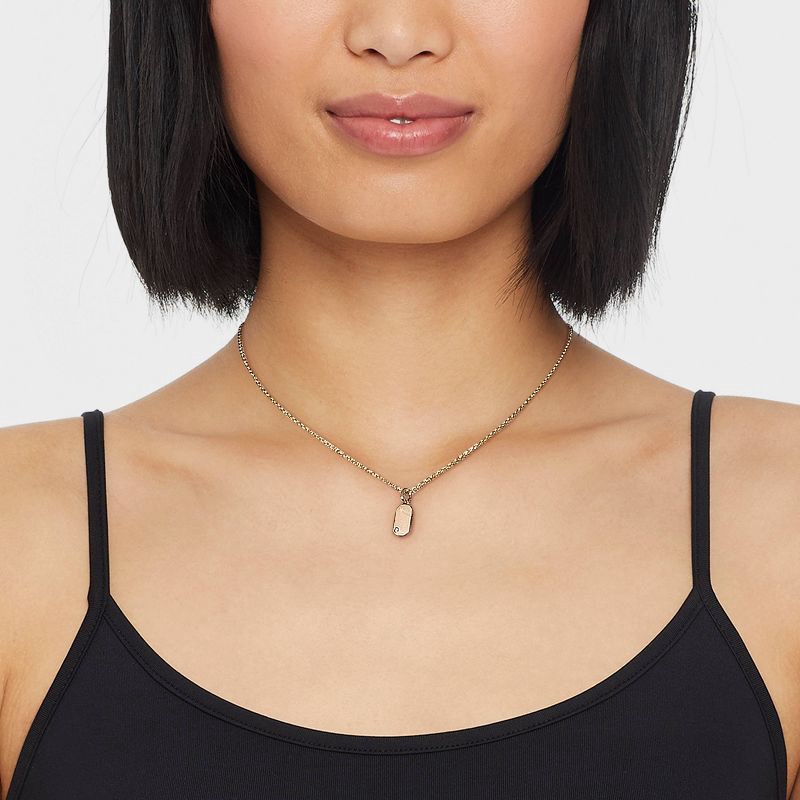 slide 2 of 3, 14K Gold Plated Cubic Zirconia Design Pendant Necklace - A New Day™, 1 ct