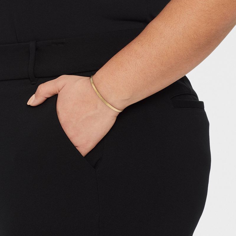 slide 2 of 9, 14K Gold Plated Herringbone Chain Bracelet - A New Day™: Lobster Claw Clasp, 7" Length, Gift Box Included, 14K Gold Over Brass, 1 ct