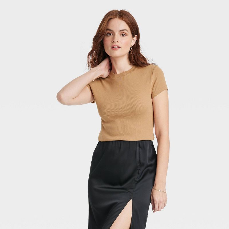 slide 4 of 9, 14K Gold Plated Herringbone Chain Bracelet - A New Day™: Lobster Claw Clasp, 7" Length, Gift Box Included, 14K Gold Over Brass, 1 ct