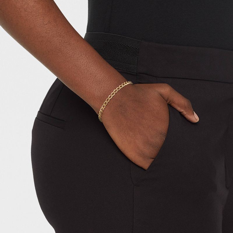 slide 3 of 3, 14K Gold Plated Chain Bracelet - A New Day™, 1 ct