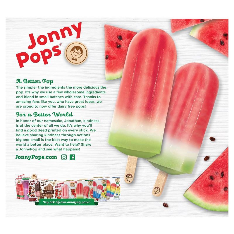 slide 2 of 4, JonnyPops Watermelon Frozen Water Pop - 14.8oz, 14.8 oz