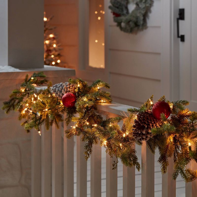 slide 2 of 5, 100ct Incandescent Smooth Mini Christmas String Lights Clear with Green Wire - Wondershop™, 100 ct