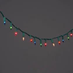 100ct Incandescent Smooth Mini Christmas String Lights Multicolor with Green Wire - Wondershop™