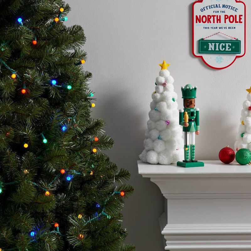 slide 2 of 5, 50ct Christmas LED Smooth Sphere String Lights with Green Wire - Wondershop™, 50 ct