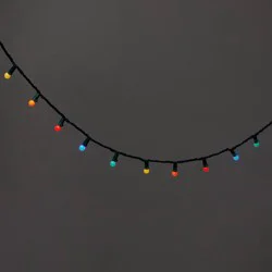 50ct Christmas LED Smooth Sphere String Lights with Green Wire - Wondershop™