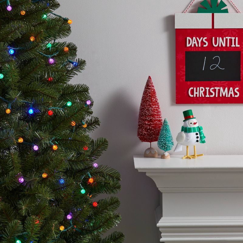 slide 2 of 5, 150ct LED Faceted Sphere Christmas String Lights on Spool with Green Wire - Wondershop™, 150 ct