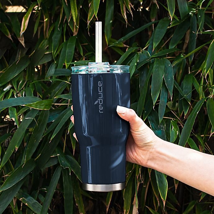 slide 3 of 3, Reduce Cold1 Tumbler with Lid - Navy, 30 oz