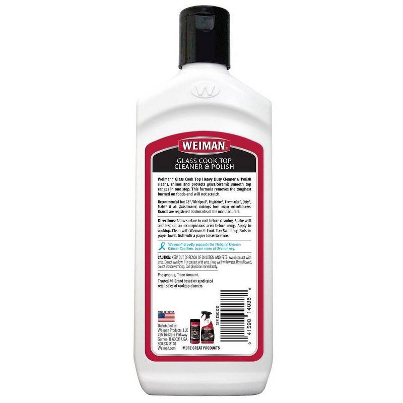 slide 7 of 7, Weiman Glass Cooktop Cleaner & Polish - 15oz, 15 oz