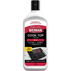 Weiman Unscented Glass Cooktop Cleaner & Polish Cream - 15oz: Appliance Cleaner, Protects Against Stains