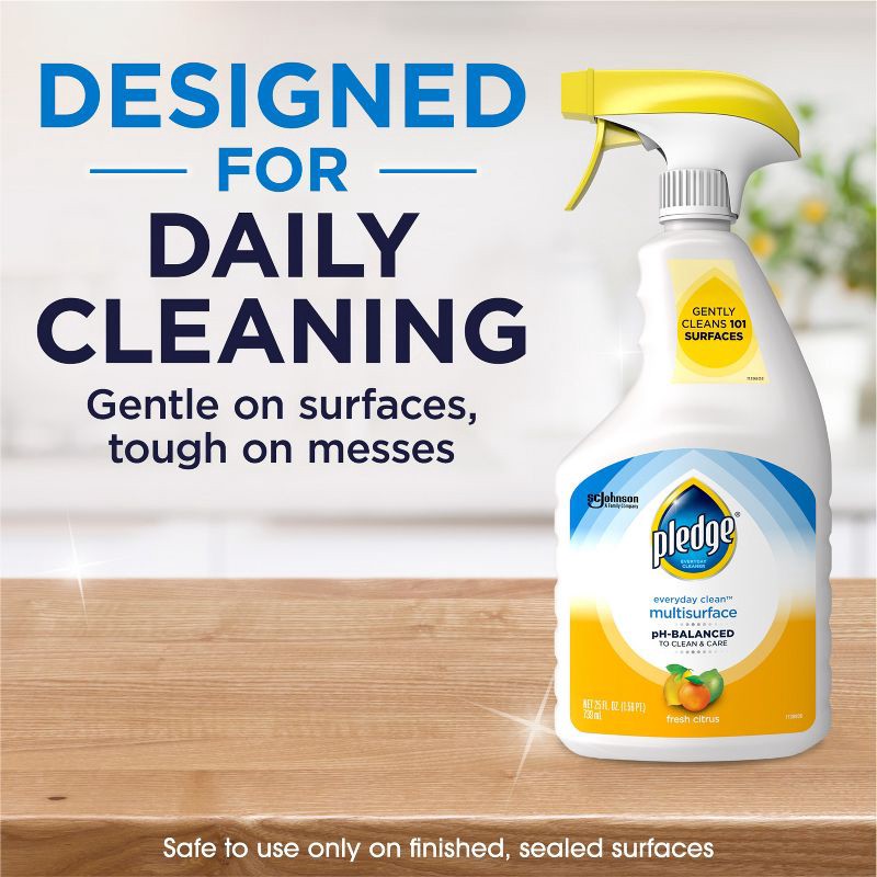 slide 2 of 10, Pledge Multi Surface Cleaner Spray - 25oz, 25 oz