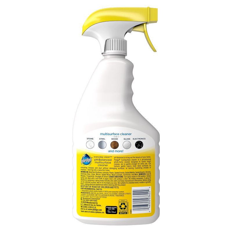 slide 10 of 10, Pledge Multi Surface Cleaner Spray - 25oz, 25 oz
