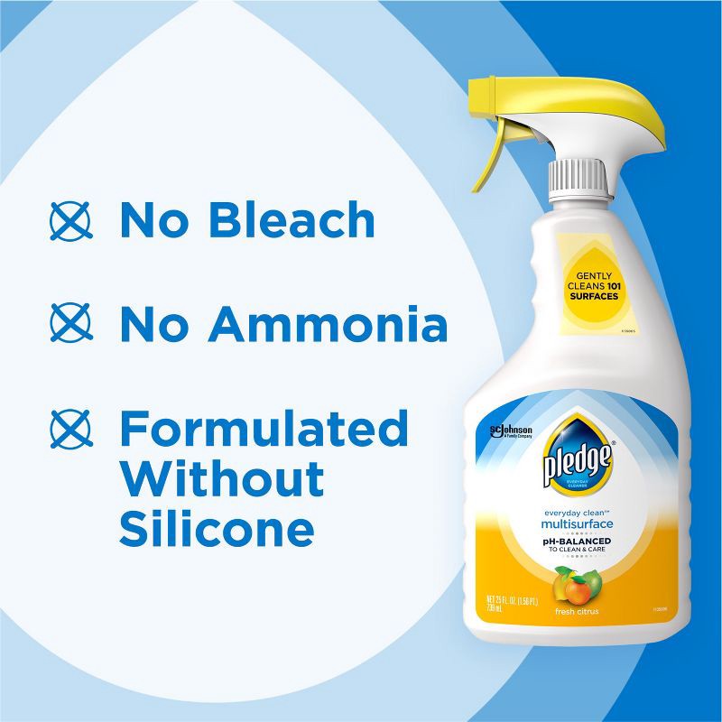 slide 7 of 10, Pledge Multi Surface Cleaner Spray - 25oz, 25 oz