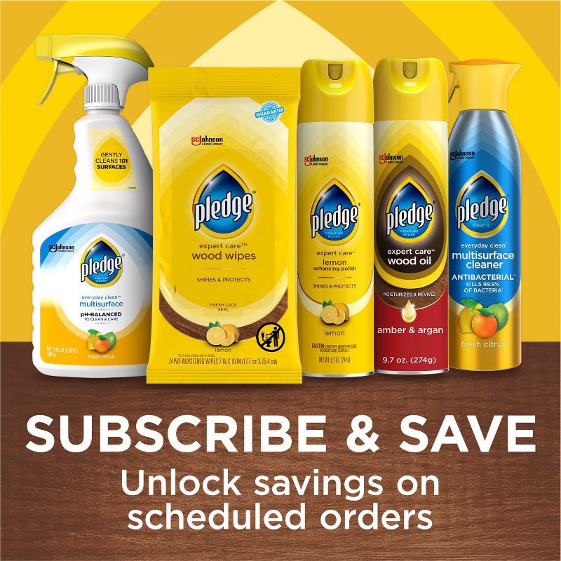 slide 9 of 10, Pledge Multi Surface Cleaner Spray - 25oz, 25 oz