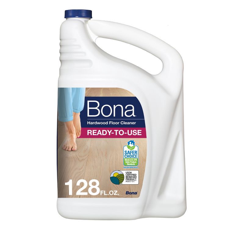 slide 1 of 10, Bona Cleaning Products Wood Cleaner Spray + Mop Multi Purpose Floor Cleaner - Unscented - 128oz, 128 oz