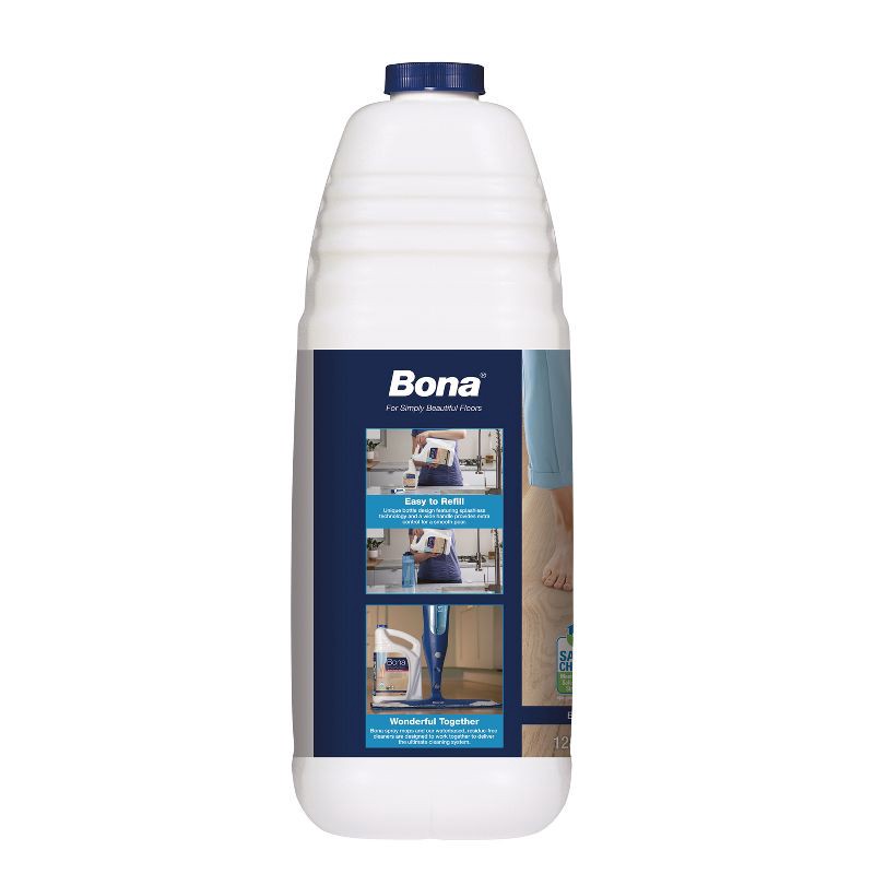 slide 8 of 10, Bona Cleaning Products Wood Cleaner Spray + Mop Multi Purpose Floor Cleaner - Unscented - 128oz, 128 oz