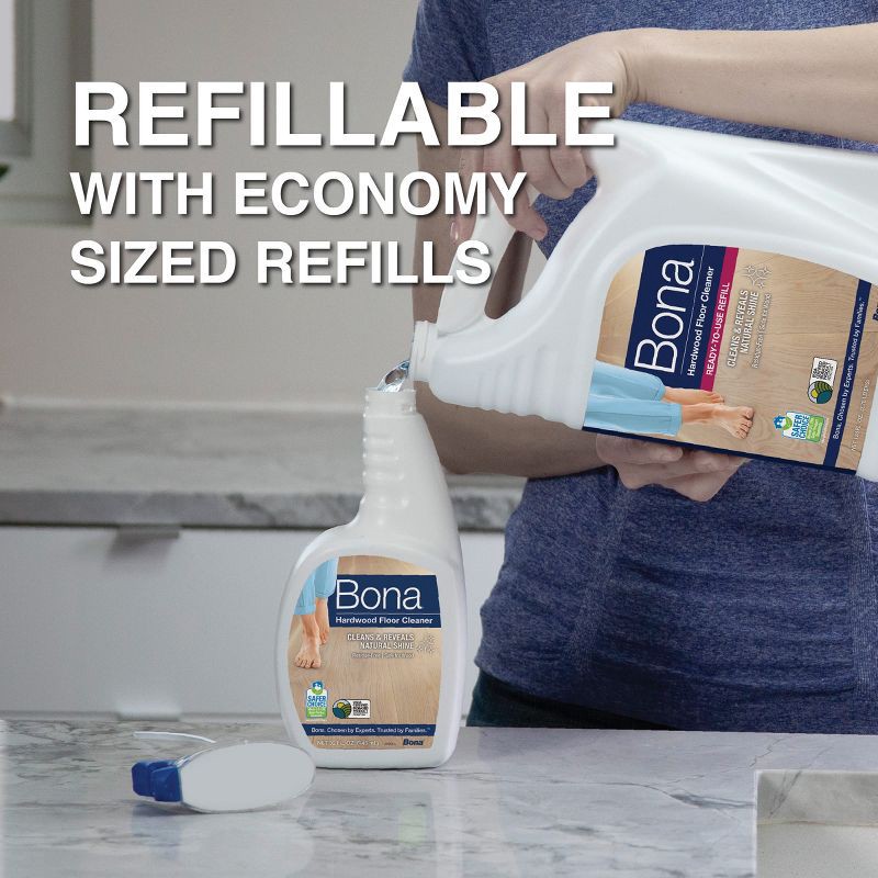 slide 4 of 7, Bona Cleaning Products Wood Cleaner Spray + Mop Multi Purpose Floor Cleaner - Unscented - 32oz, 32 oz