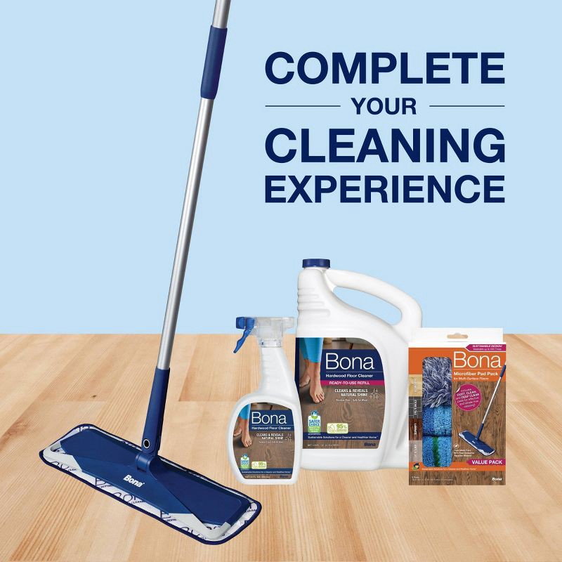 slide 6 of 7, Bona Cleaning Products Wood Cleaner Spray + Mop Multi Purpose Floor Cleaner - Unscented - 32oz, 32 oz