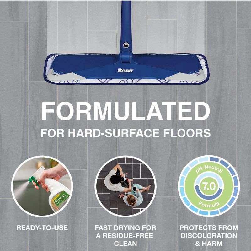 slide 2 of 11, Bona Lemon Mint Cleaning Products Multi-Surface Cleaner Spray + Mop All Purpose Floor Cleaner - 32oz, 32 oz