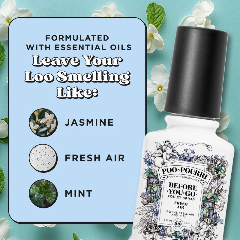 slide 6 of 12, Poo-Pourri Before You Go Toilet Spray - Fresh Air - 2 fl oz, 2 fl oz