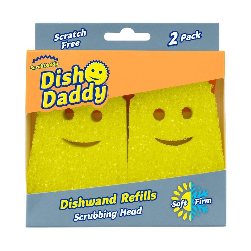 slide 1 of 8, Scrub Daddy Dish Daddy Dish Wand Refill - Unscented - 2ct, 2 ct