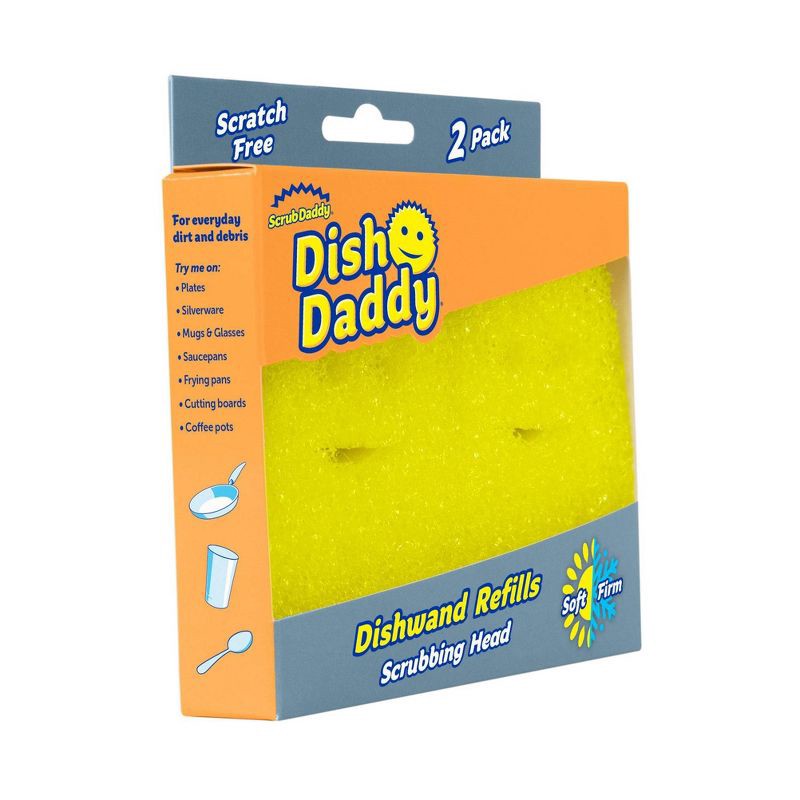 slide 7 of 8, Scrub Daddy Dish Daddy Dish Wand Refill - Unscented - 2ct, 2 ct