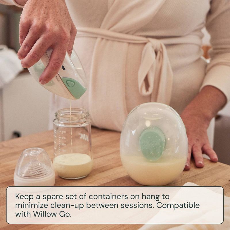 slide 3 of 6, WILLOW Go Breast Milk Container - 7oz/2ct, 2 ct; 7 oz