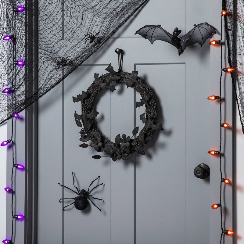 slide 2 of 5, 20ct LED Halloween String Lights Purple Flicker - Hyde & EEK! Boutique™, 20 ct