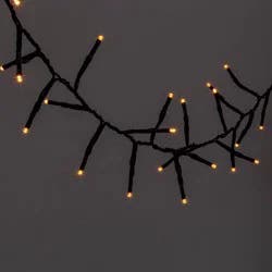60ct LED Dewdrop Halloween Fairy String Lights Garland Orange - Hyde and EEK! Boutique™