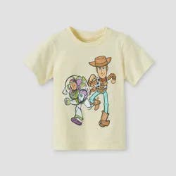 Disney Toddler Boys' Toy Story Short Sleeve T-Shirt - Yellow 12M