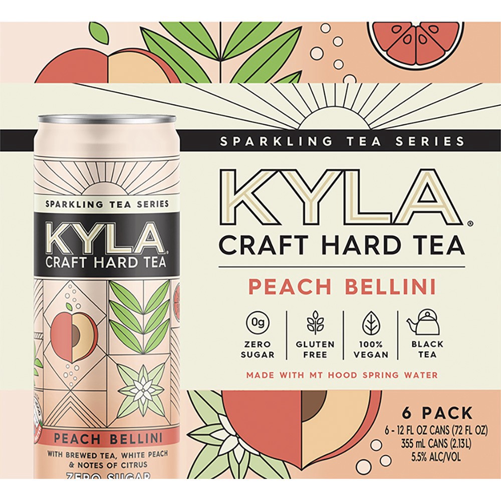 slide 1 of 1, Kyla Peach Bellini, 6 ct; 12 oz
