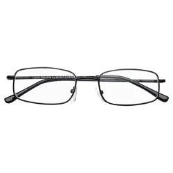 SAV Eyewear Sav Clear Readers Rect Mtl+1.50