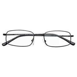 SAV Eyewear Sav Clear Readers Rect Mtl+1.50