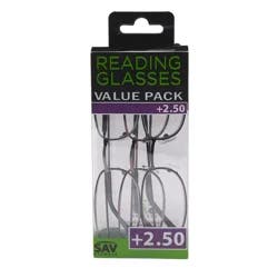 SAV Eyewear, Reading Glasses Valude Pack, +1.25