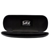 slide 3 of 5, SAV EyeGlass Tapered Leather Like Hard Case, Fits Most Sizes, 1 ct